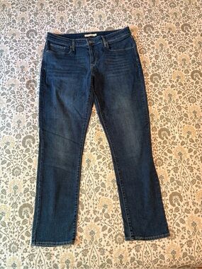 Signature by Levi Strauss Dark Indigo Straight-Leg Jeans